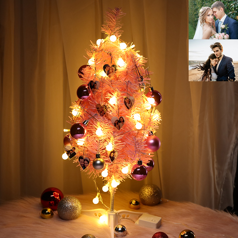 Luce notturna personalizzata Lampada per albero di Natale con foto Stampa immagine Lampada per albero di Natale Natale per donne Foto 