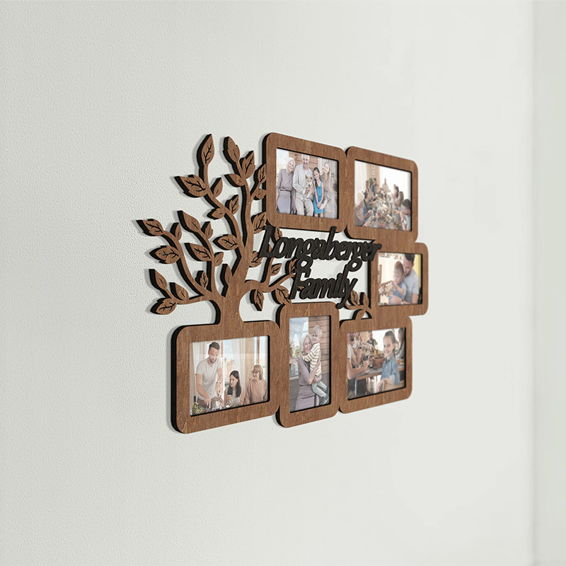 Cornici per foto da parete con collage di foto di famiglia personalizzate